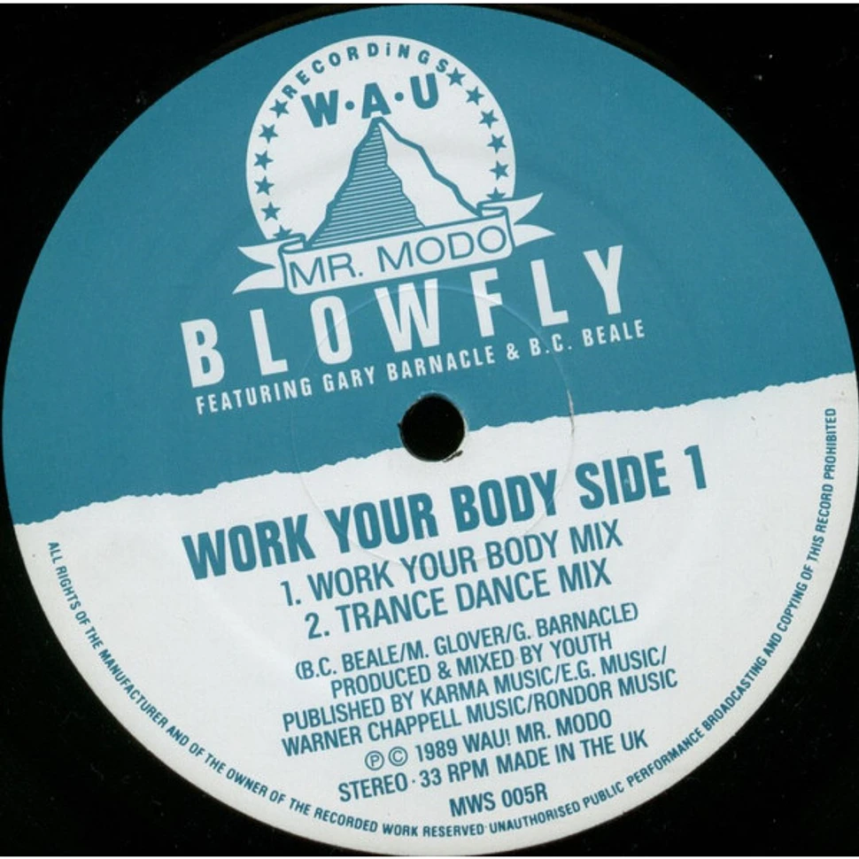 Blowfly Featuring Gary Barnacle And Brendan Charles Beal - Work Your Body