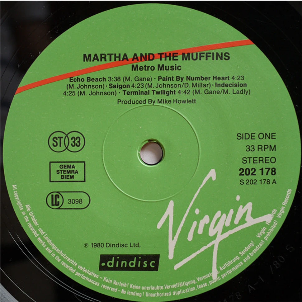 Martha And The Muffins - Metro Music