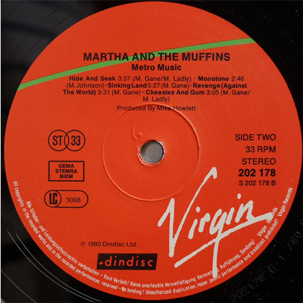 Martha And The Muffins - Metro Music