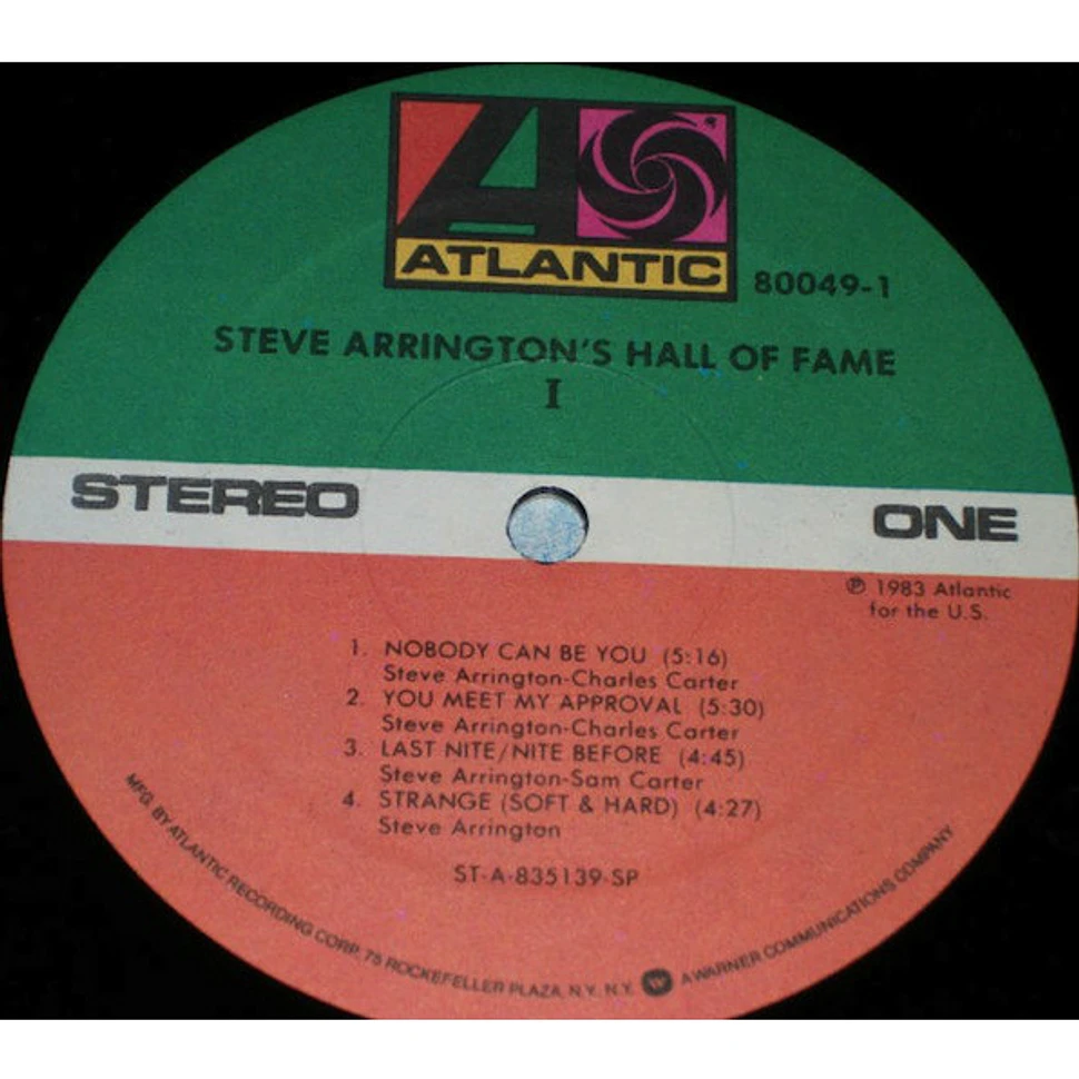 Steve Arrington's Hall Of Fame - I