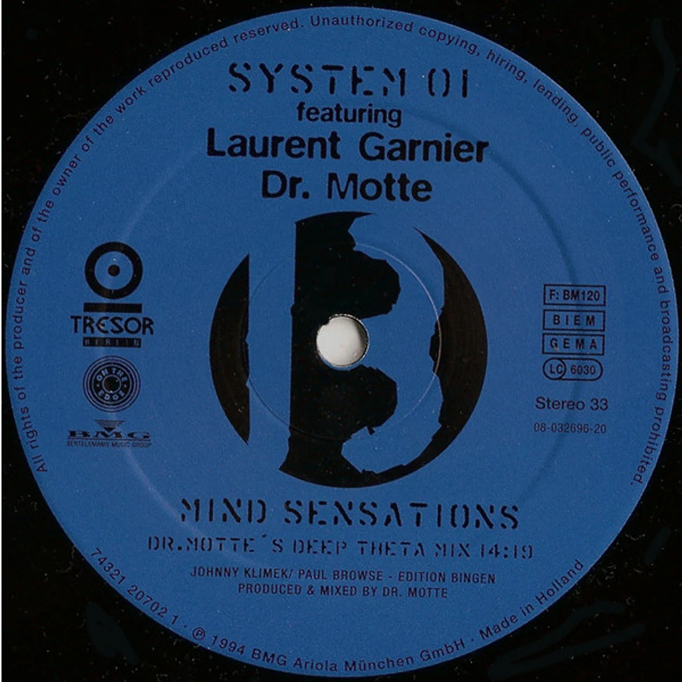 System 01 Featuring Laurent Garnier, Dr. Motte - Mind Sensations