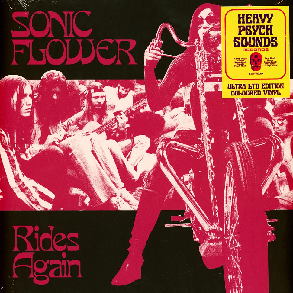 Sonic Flower - Rides Again Striped White-Black-Pink Vinyl Edition