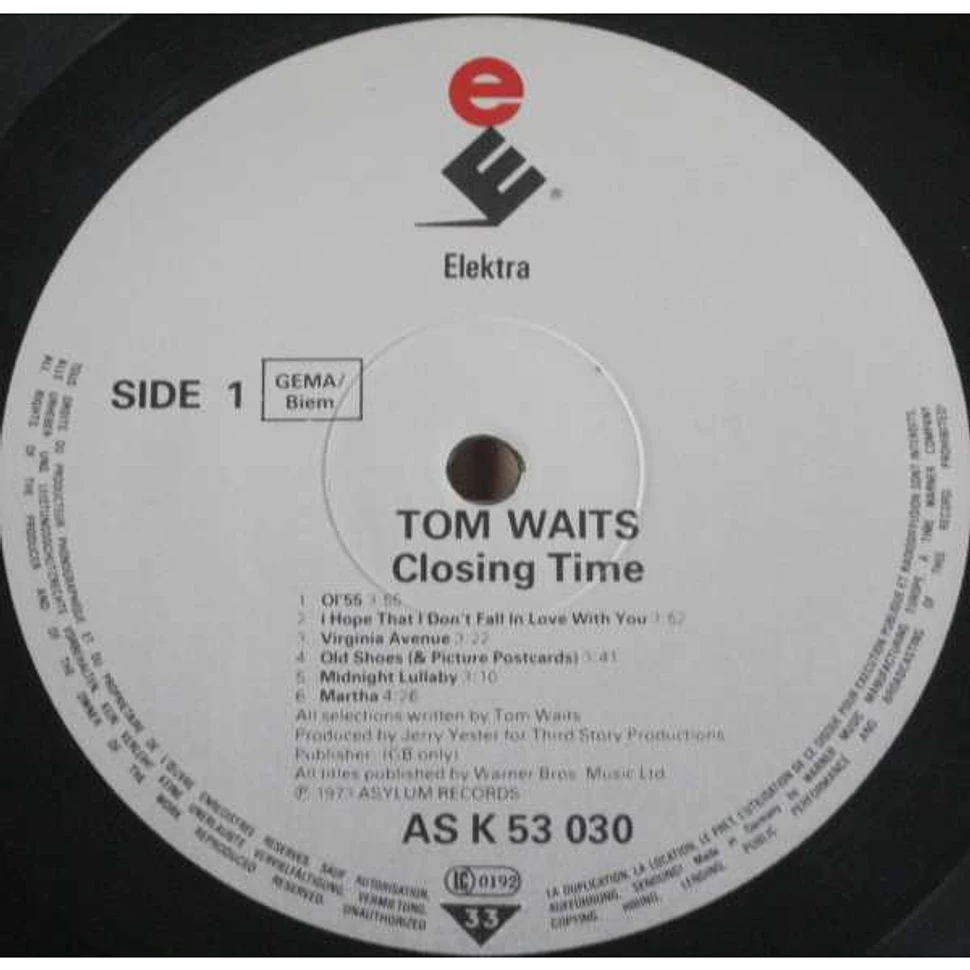 Tom Waits - Closing Time