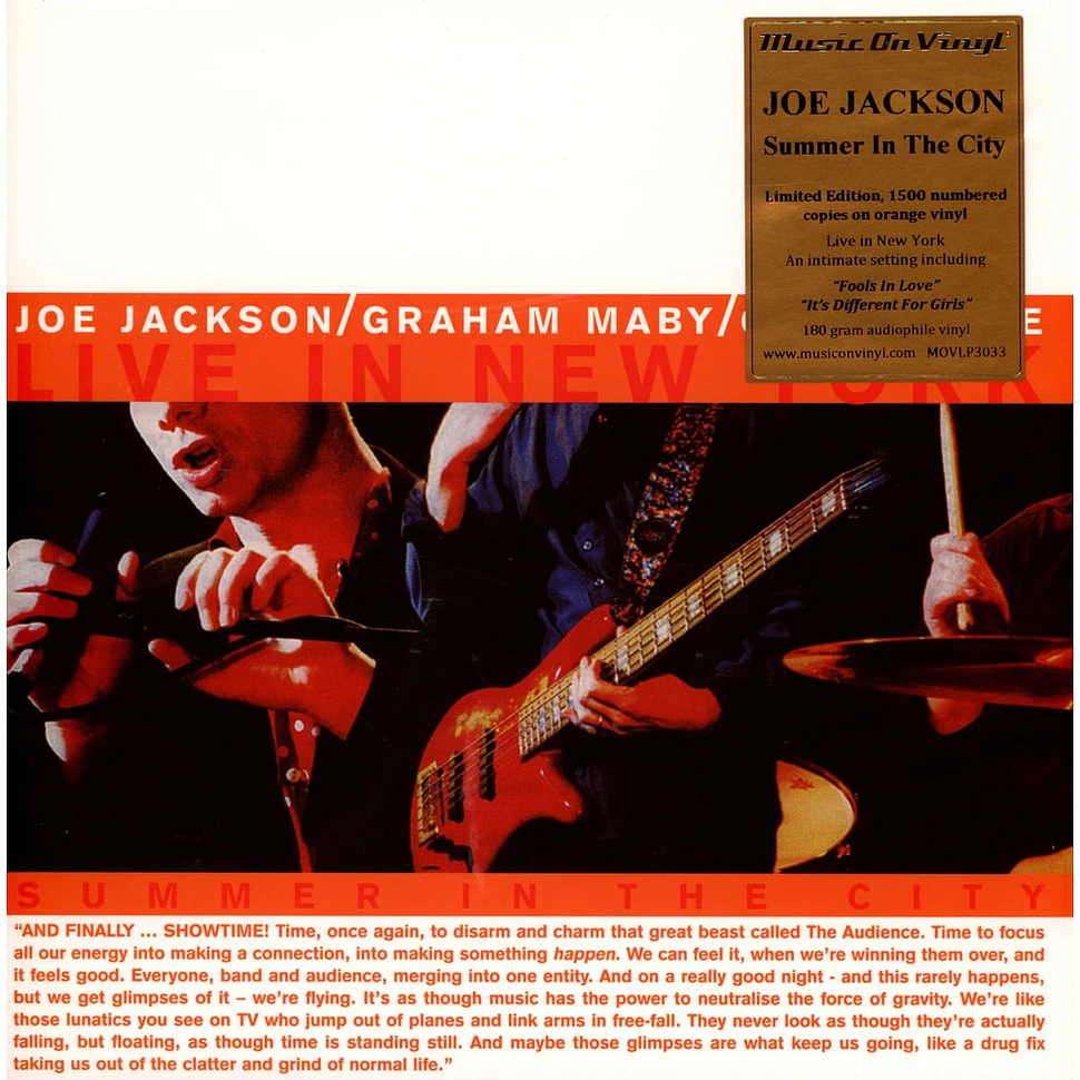 Joe Jackson / Graham Maby / Gary Burke - Summer In The City - Live In New York