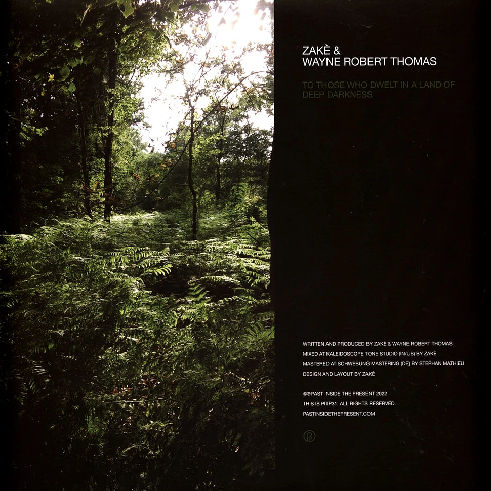Zake / Wayne Robert Thomas - To Those Who Dwelt In A Land Of Deep Darkness Metallic Green Vinyl Edition