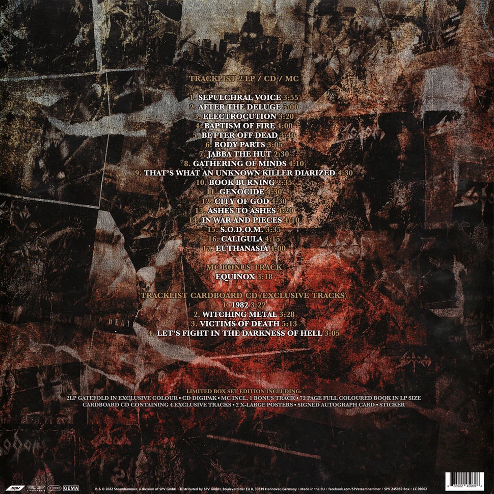 Sodom - 40 Years At War-The Greatest Hell Of Sodom Fanbox - Vinyl Box ...