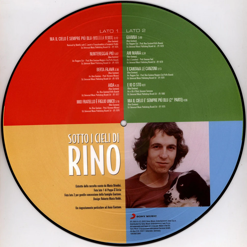 Rino Gaetano - Sotto I Cieli Di Rino Picture Disc Edition