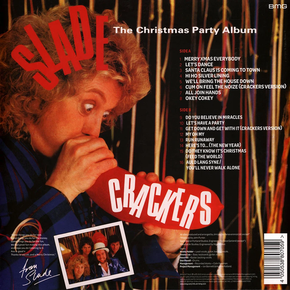 Slade - Crackers Snowflake Splatter Vinyl Edition