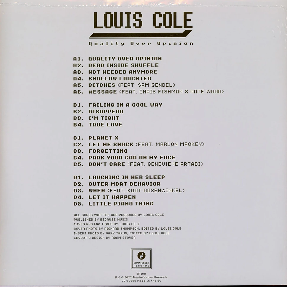 Quality Over Opinion Vinyl Record - Louis Cole