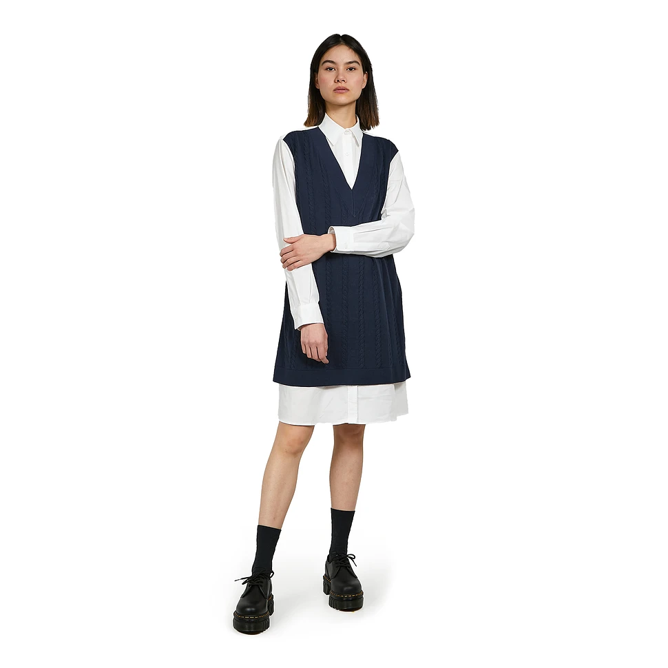 Fred Perry - Knitted Panel Shirt Dress