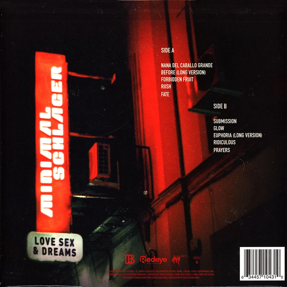 Minimal Schlager - Love, Sex & Dreams Red Vinyl Edition
