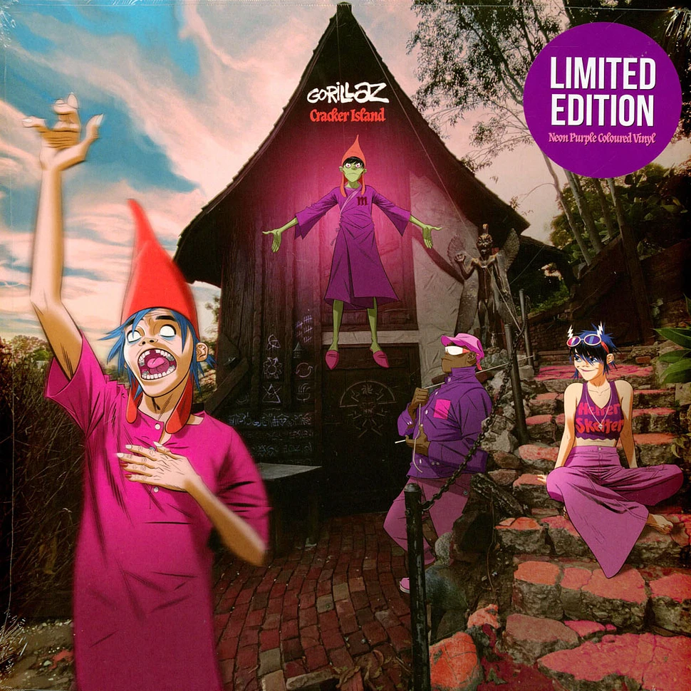 Gorillaz - Cracker Island Indie Exclusive Neon Purple Vinyl Edition