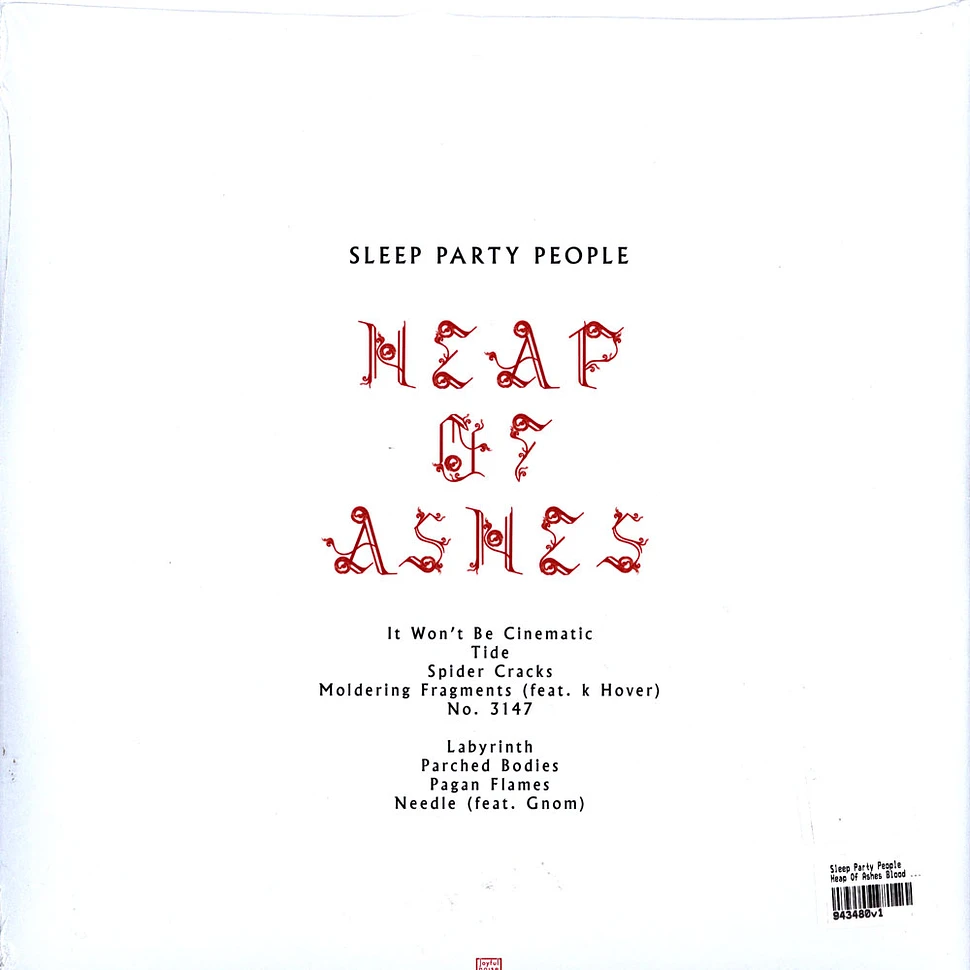 Sleep Party People - Heap Of Ashes Blood Red Vinyl Edition