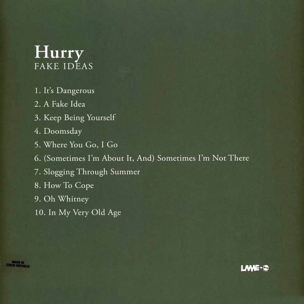 Hurry - Fake Ideas Limited Olive Green Vinyl Edition