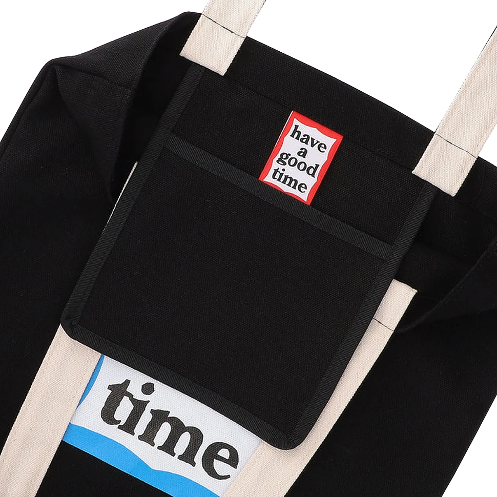 have a good time - Blue Frame 2Tone Handle Tote