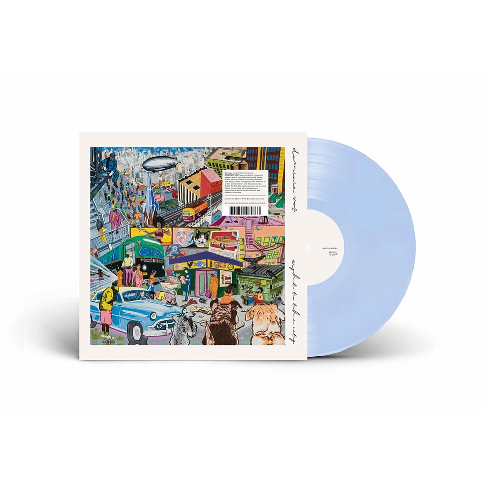 Dominic Voz - Right To The City Pale Blue Sparkle Vinyl Edition