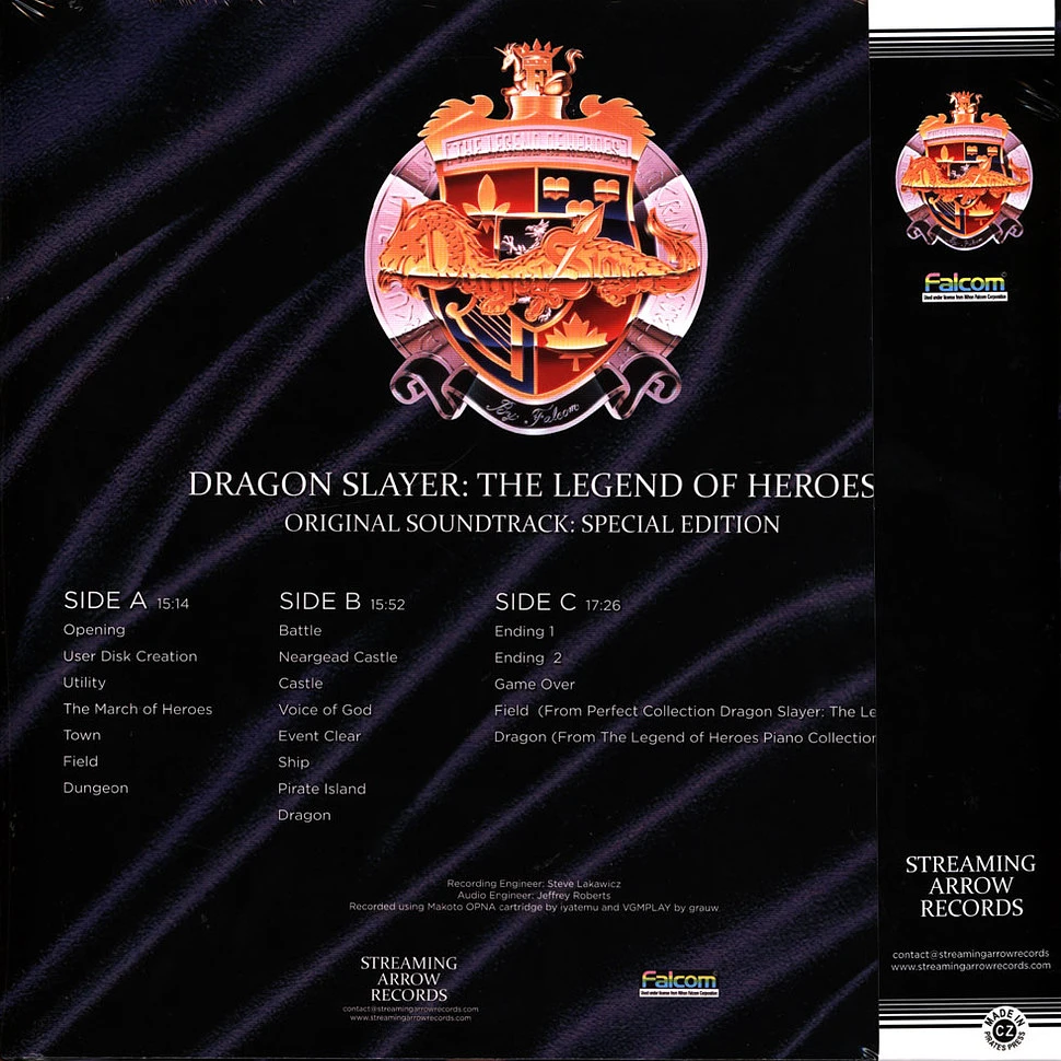 Falcom Sound Team JDK - OST Dragon Slayer: The Legend Of Heroes Special Edition Gold Vinyl Edition w/ Seamsplit