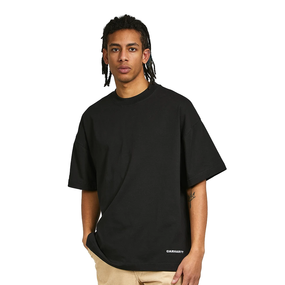 Carhartt WIP - S/S Link Script T-Shirt (Black / White) | HHV