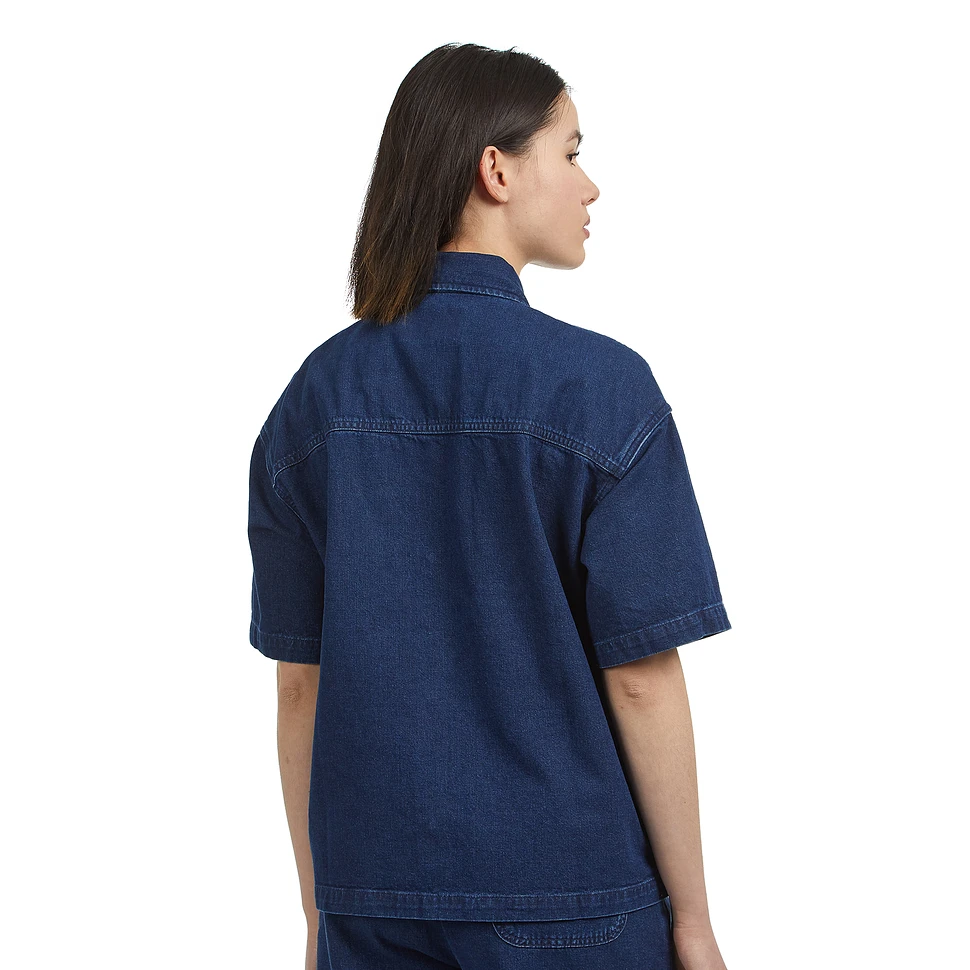 Carhartt WIP - W' S/S Lovilia Shirt "Perry" Denim, 9.25 oz