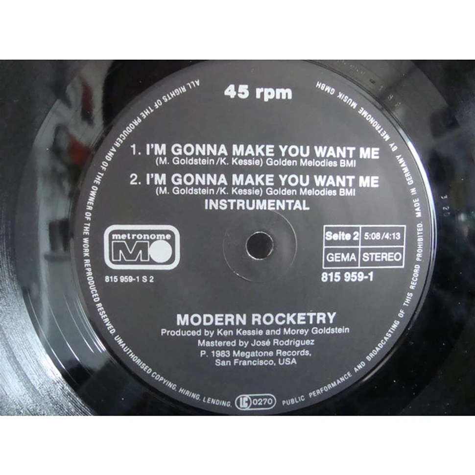 Modern Rocketry - (I'm Not Your) Steppin' Stone