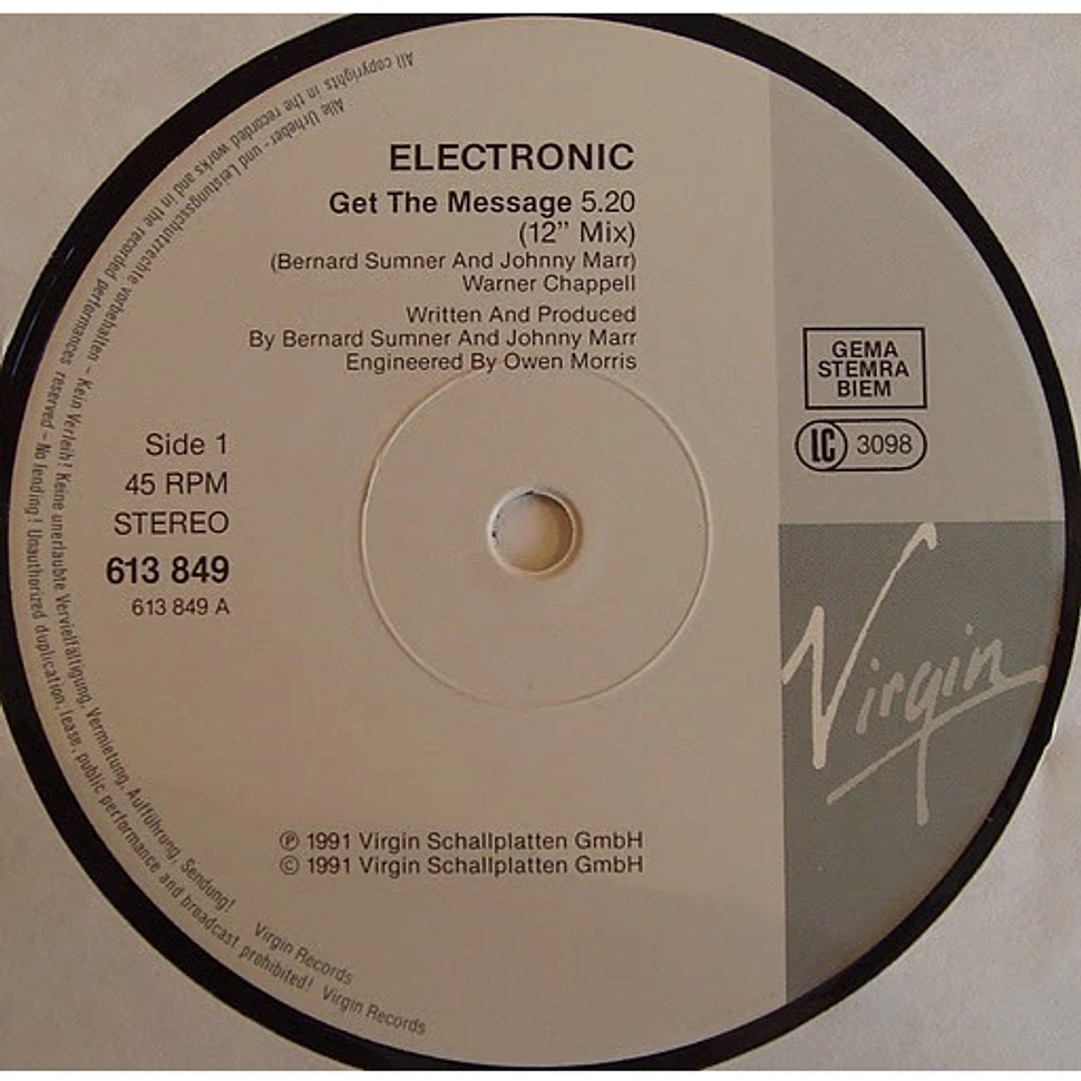 Electronic - Get The Message
