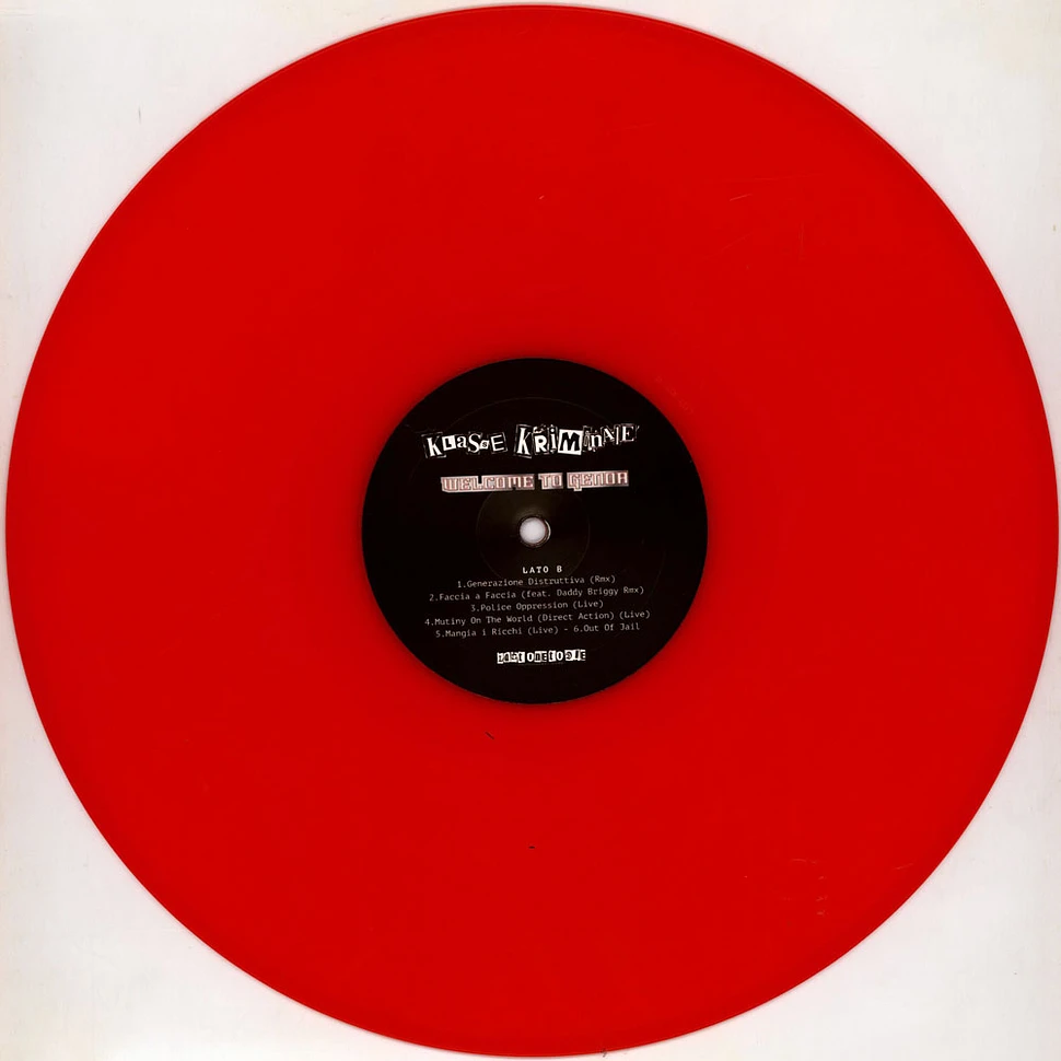 Klasse Kriminale - Welcome To Genoa Red Vinyl Edtion
