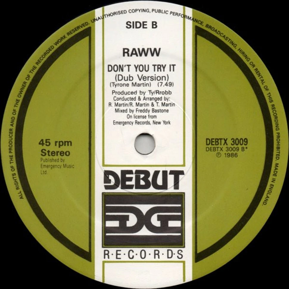 Raww - Don't You Try It
