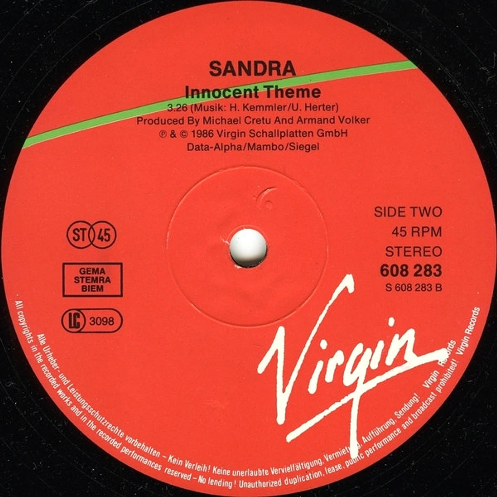 Sandra - Innocent Love