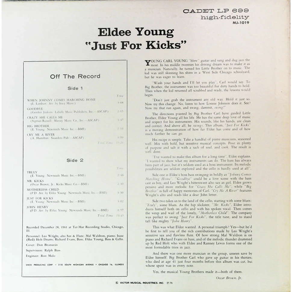 Eldee Young - Just For Kicks