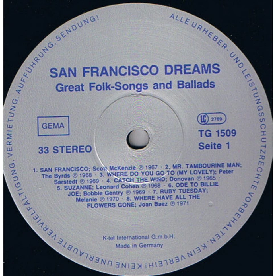 V.A. - San Francisco Dreams - Great Folk-Songs And Ballads