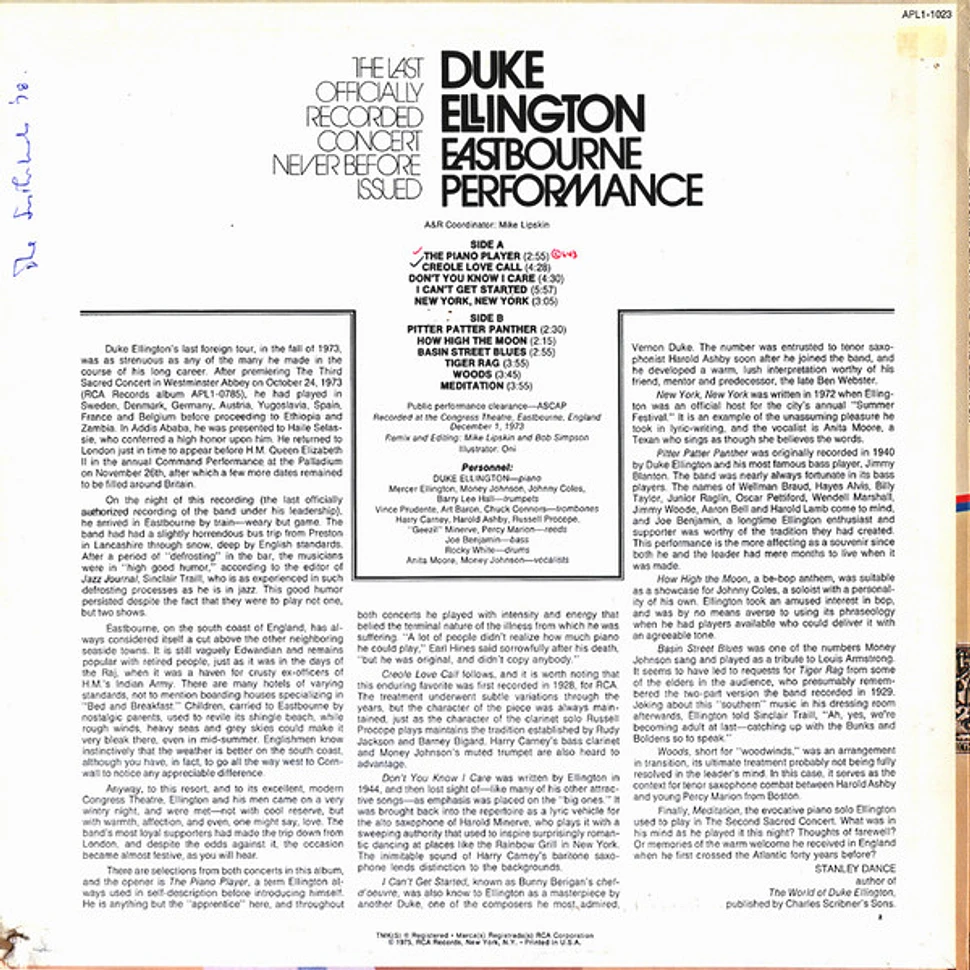 Duke Ellington - Eastbourne Performance