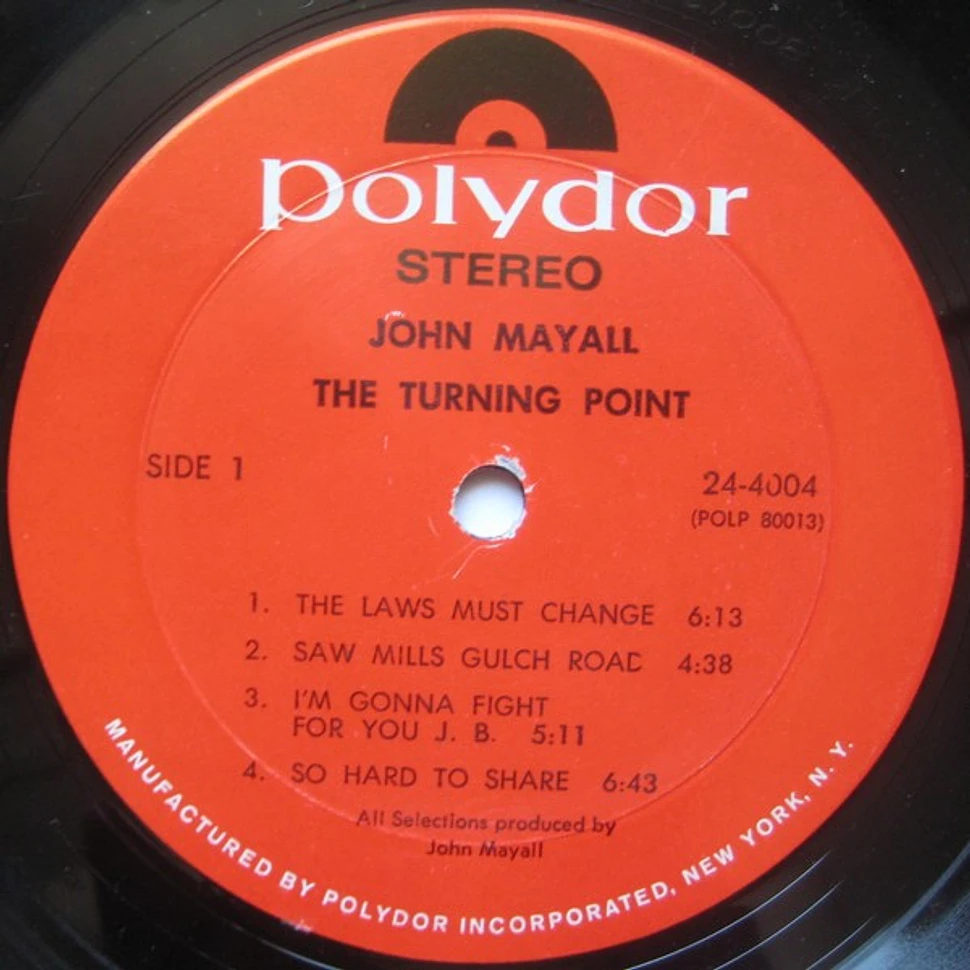 John Mayall - The Turning Point - Vinyl LP - 1969 - US - Original | HHV