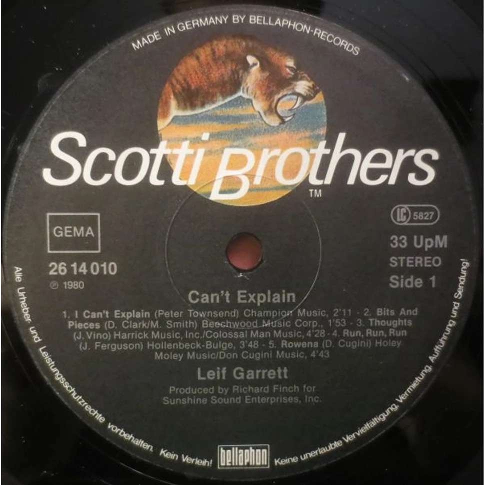 Leif Garrett - Can't Explain