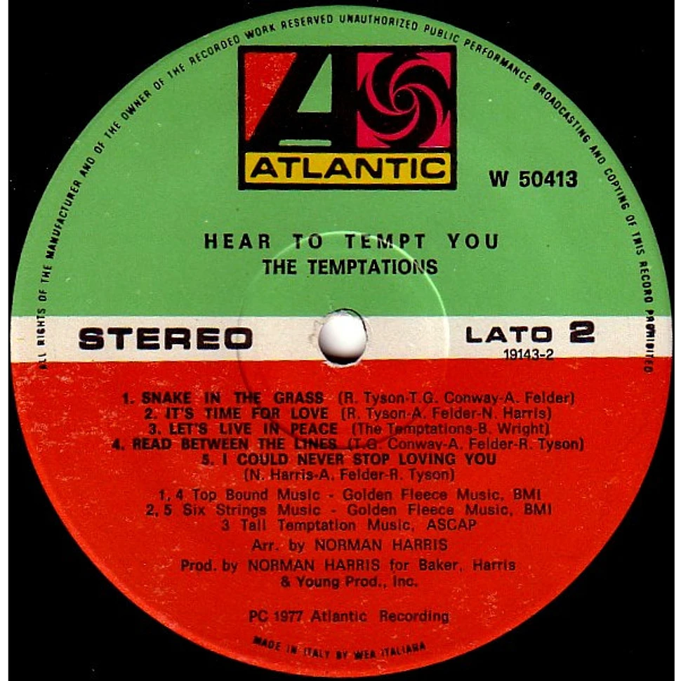 The Temptations - Hear To Tempt You