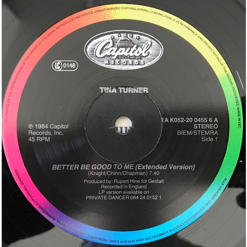 Tina Turner - Better Be Good To Me [Extended Version]