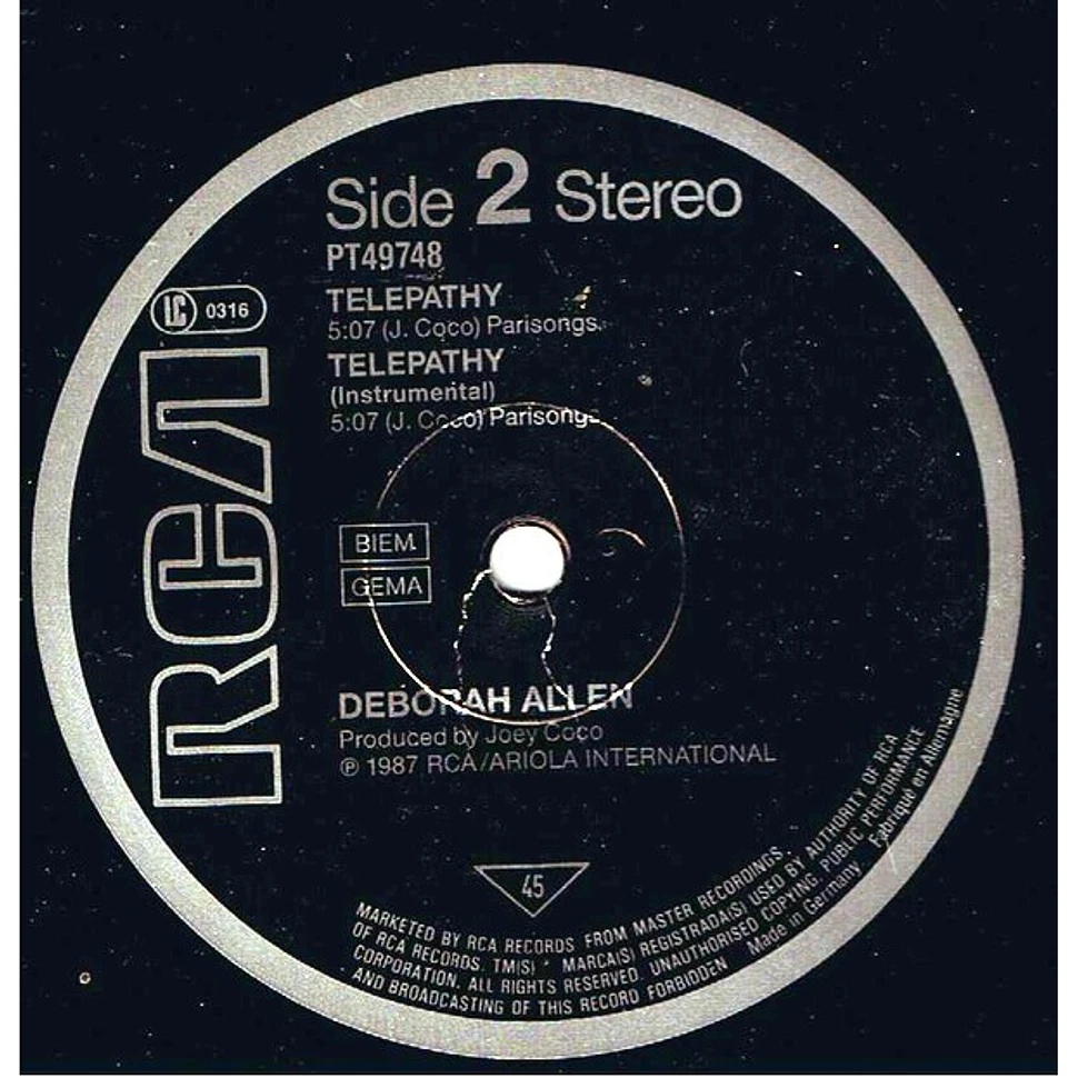 Deborah Allen - Telepathy