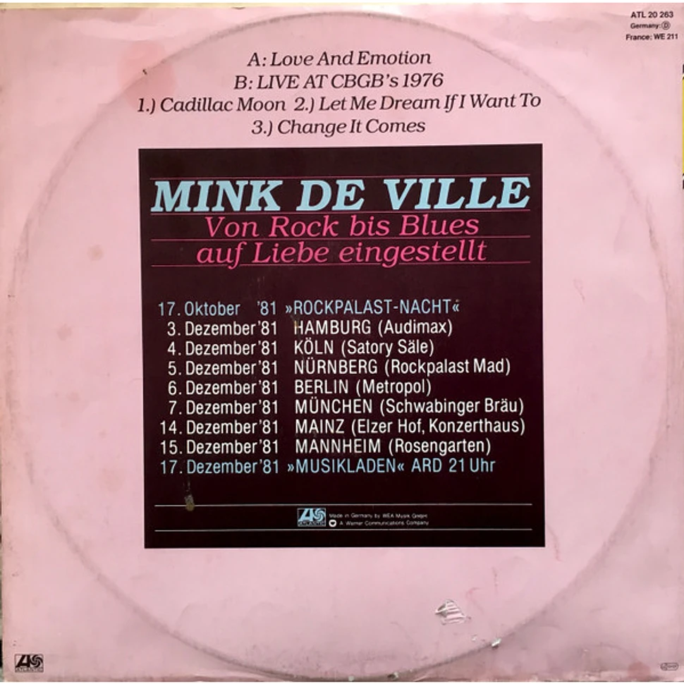 Mink DeVille - Love And Emotion