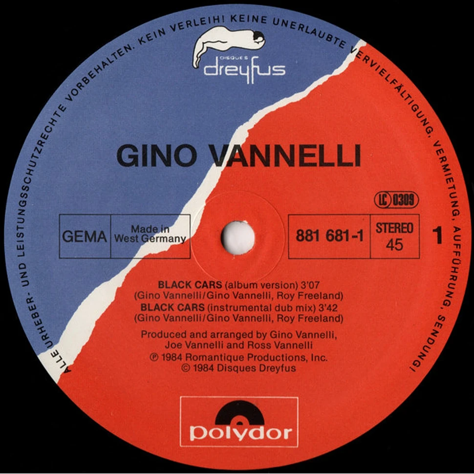 Gino Vannelli - Black Cars