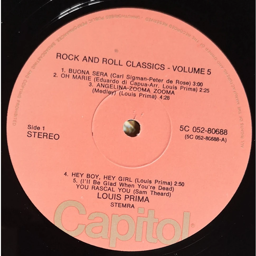 Louis Prima, Rock And Roll Classics Vol.5, Vinyl (LP, Compilation)