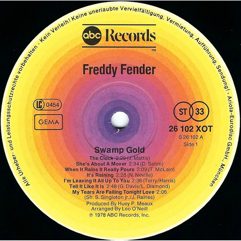 Freddy Fender - Swamp Gold