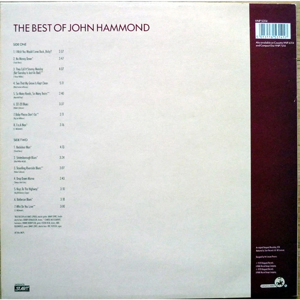 John Paul Hammond - The Best Of John Hammond