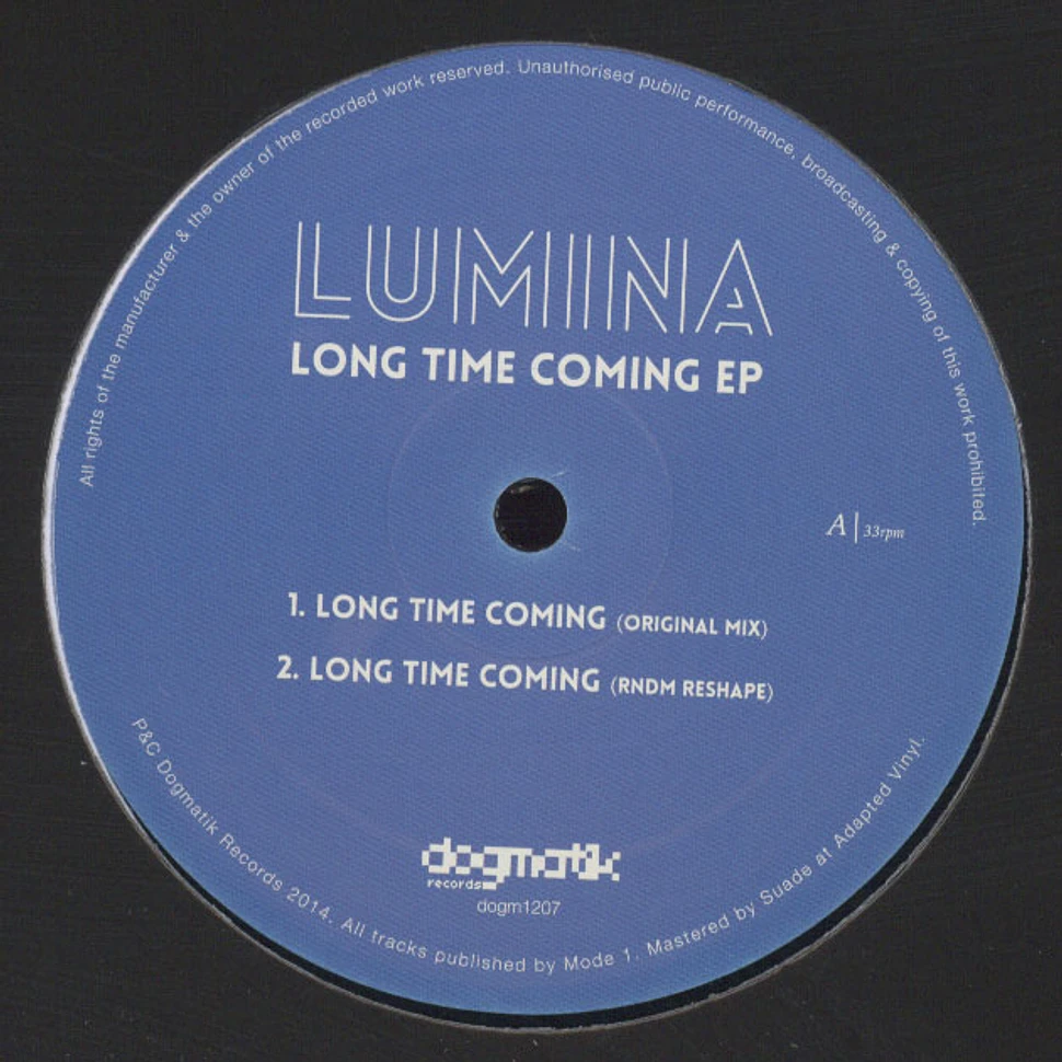 Lumina - Long Time Coming EP