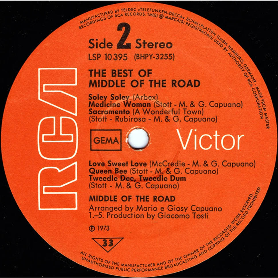 Middle Of The Road - The Best Of Middle Of The Road