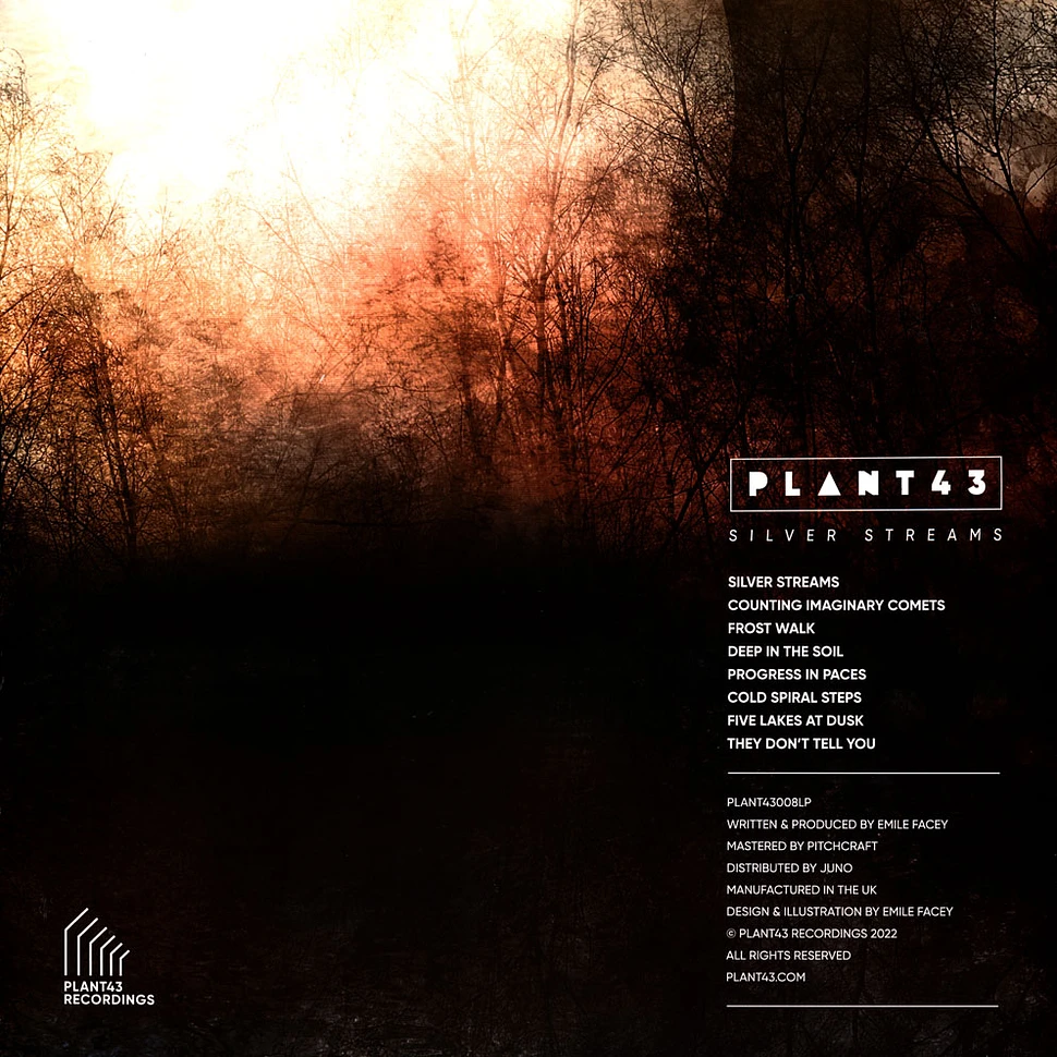 Plant43 - Silver Streams Transparent Orange Vinyl Edition