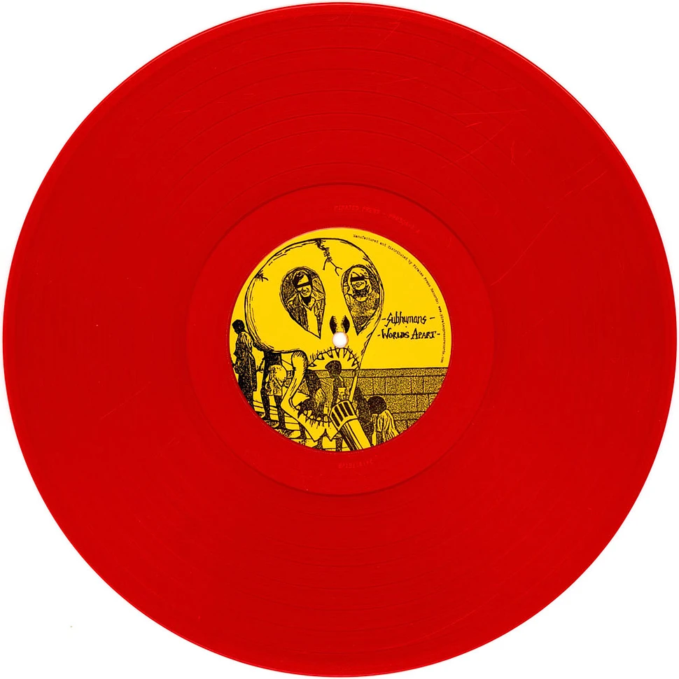 Subhumans - Worlds Apart Red Vinyl Edition