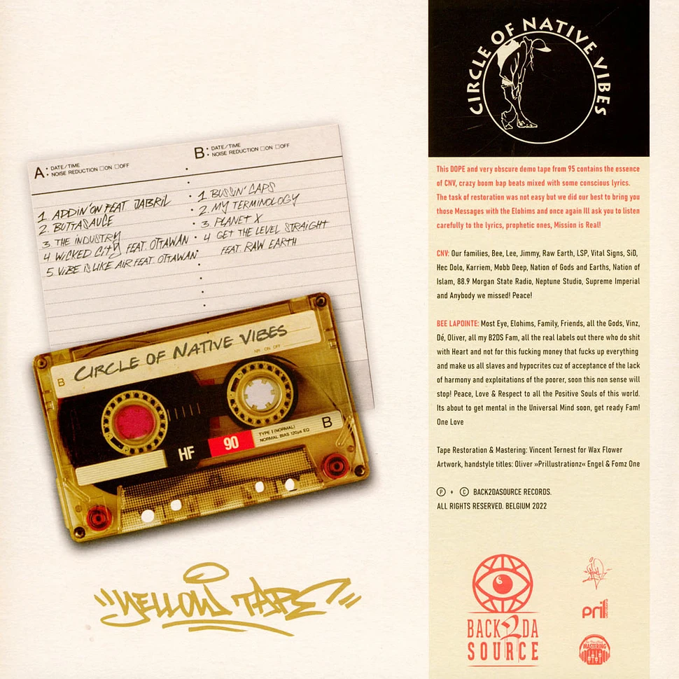 Circle Of Native Vibes - 95 Demo Yellow Tape Black Vinyl Edition