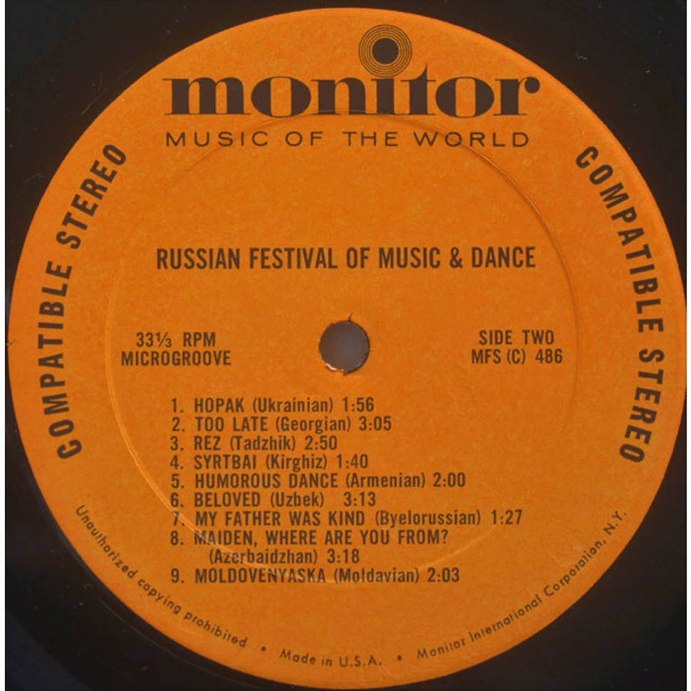 V.A. - Russian Festival Of Music & Dance