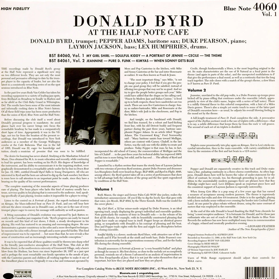 Donald Byrd - At The Half Note Cafe Vol.1 Tone Poet Vinyl Edition