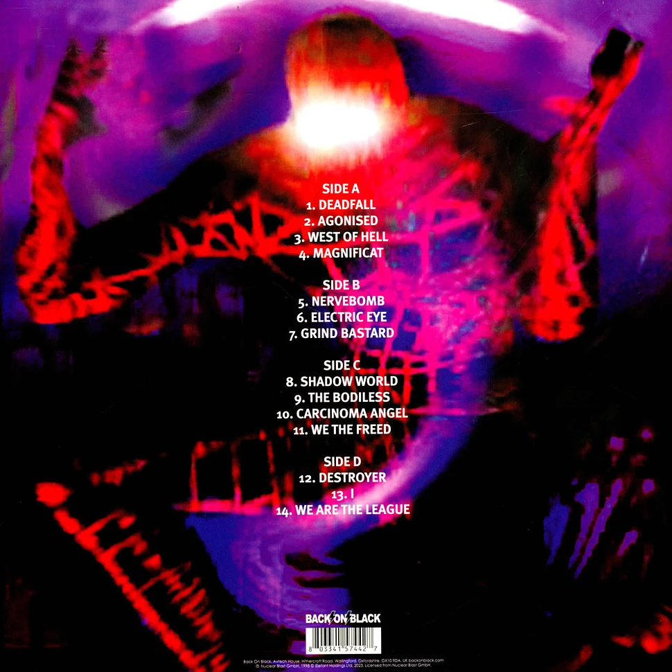 Benediction - Grind Bastard Purple / Black Splatter Vinyl Edition