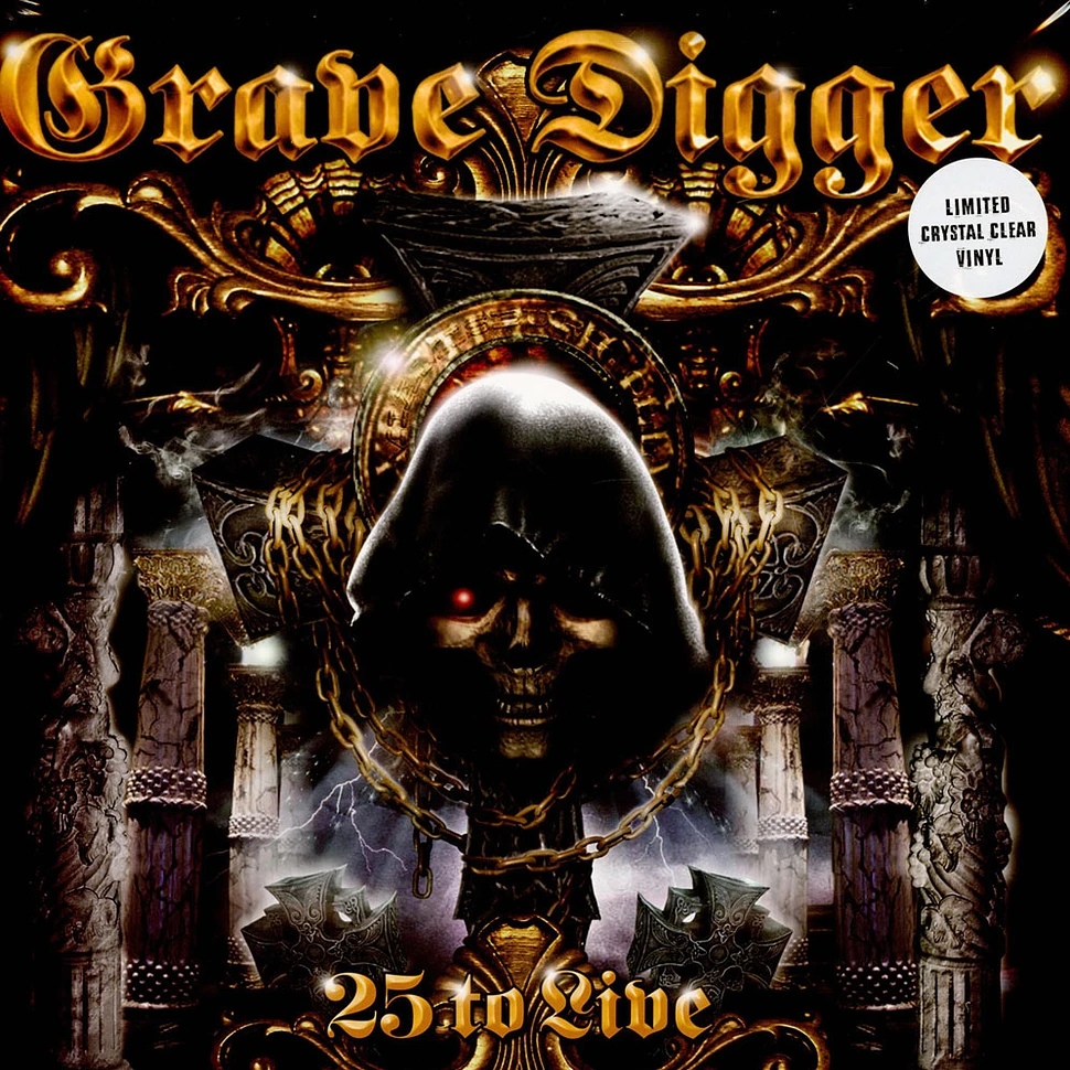 Grave Digger - 25 To Live Box Set Crystal Clear Vinyl Edition